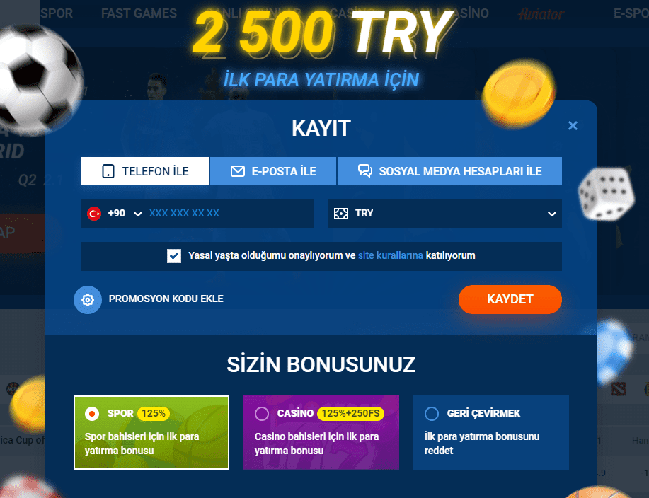 mostbet üyelik